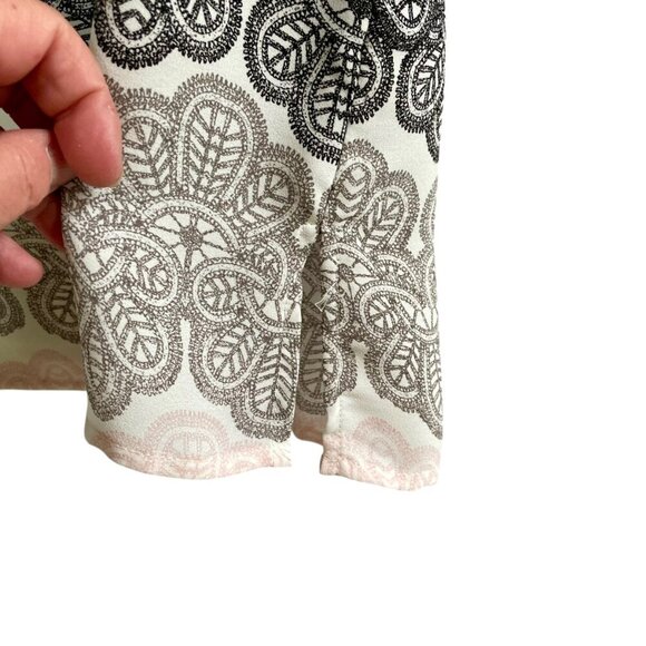 Violet + Claire Silky Floral Tunic Blouse 3/4 Sleeve Pull-Over White Pink Sz 1X - Picture 10 of 13